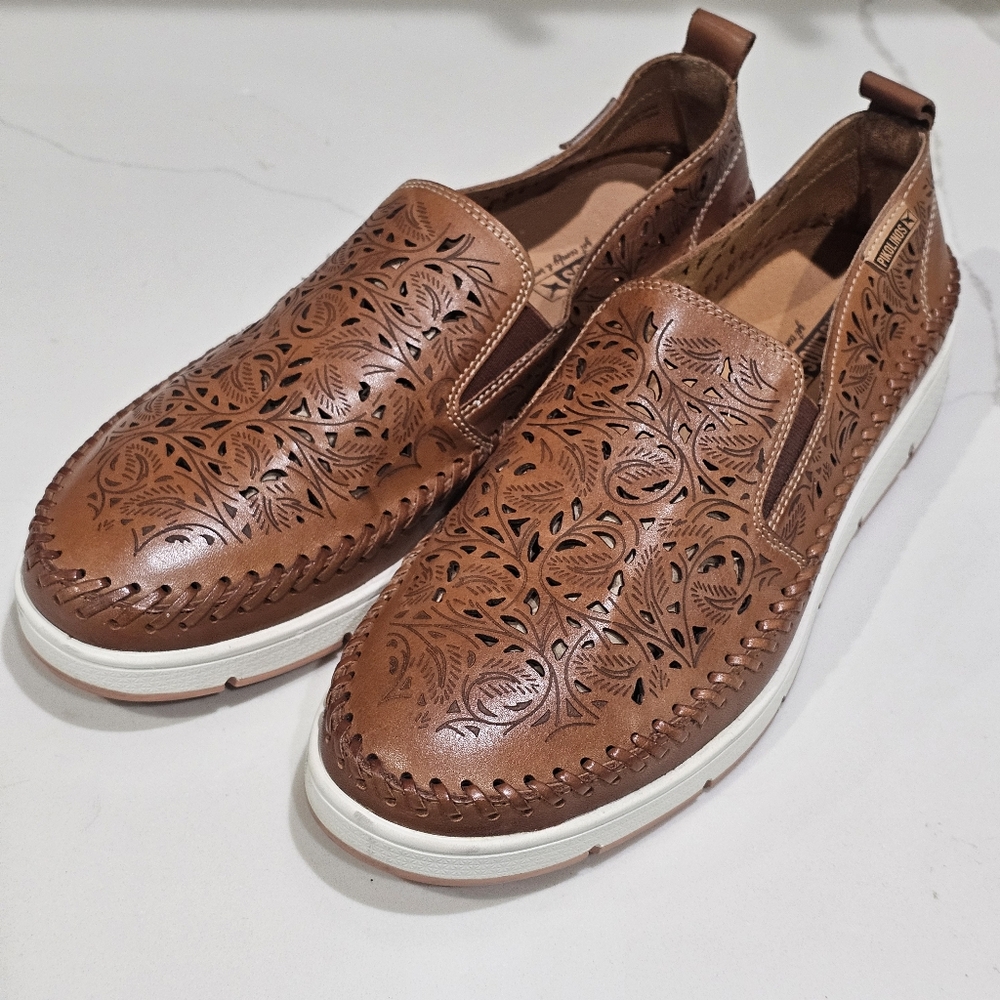 Pikolinos Tenerife Perforated laser cut Leather Loafers sneakers 10/10.5 41